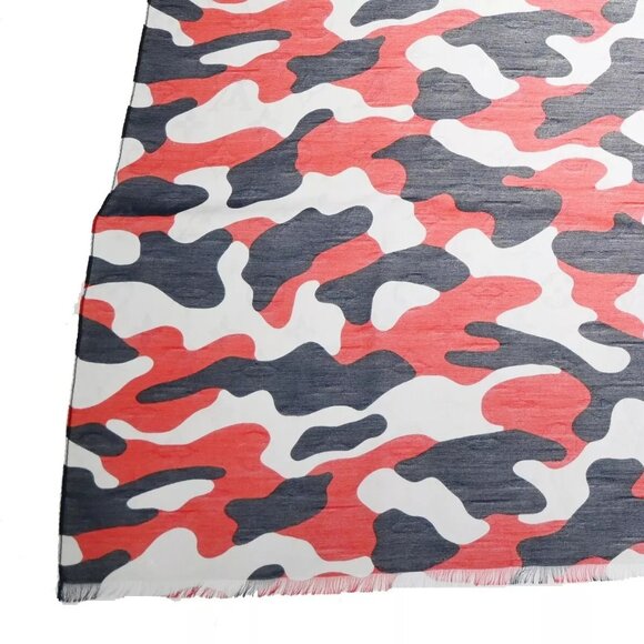 LOUIS VUITTON Military Monogram Scarf Camouflage Cotton Silk M71620 65GA633 - Picture 7 of 13
